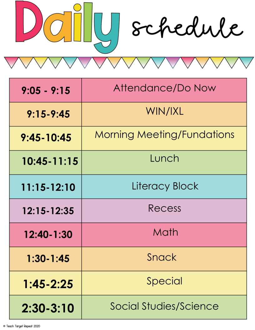 Daily Schedule